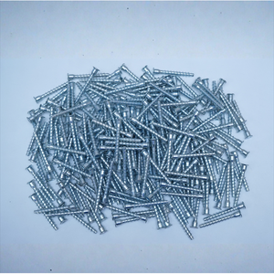 Confirmat <b>Screws</b> White Zinc Plated Steel10 Furniture <b>Screws</b> Cabinet Chipboard Assembly Fasteners - Product Image 2