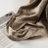 Voile en polyester satiné à rayures écossaises 1012, respirant et durable, pour femme, châle doux au toucher pour usage quotidien