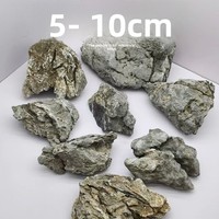 Ornement paysager d'aquarium en pierre bleue naturelle lavée à l'acide pour aquariums et terrariums de tortues