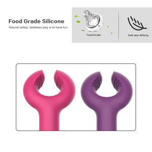 Anillo vibrador en forma de U rosa con carga USB para estimulación sexual en adultos, juguete sexual para hombres. - Product Image 3