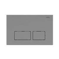 Plaque de chasse d'eau en plastique ABS noir mat à double bouton, compatible avec les réservoirs encastrés