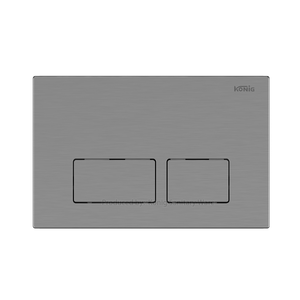 Placa <span class=keywords><strong>de</strong></span> descarga <span class=keywords><strong>de</strong></span> plástico ABS negro mate con <span class=keywords><strong>doble</strong></span> botón, apta para <span class=keywords><strong>cisterna</strong></span> oculta - Product Image 2