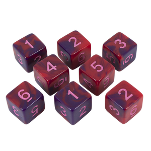 Thủ công nhựa xúc xắc khối lập phương màu marbled16mm trò chơi 6 mặt chính xác sòng bạc - Product Image 4