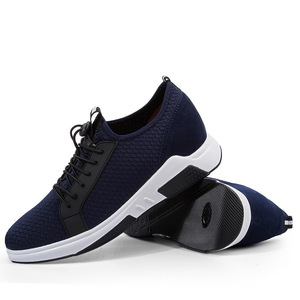Zapatillas deportivas minimalistas para hombre, para correr, caminar, trotar, de malla, sin cordones, atléticas, de caña baja, con cordones, para todas las estaciones, con plataforma. - Product Image 3