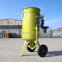 Machine de sablage industriel sans poussière, cabine fermée, nettoyage de surface écologique, élimination efficace de la rouille, pièces métalliques