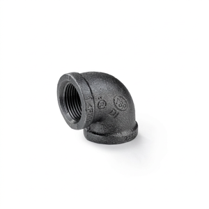 Conexión de Tubería de Hierro Maleable de 90 Grados, Rosca Hembra NPT, Alta Presión, Suministro de Agua, ASTM A536 Clase 150 - Product Image 1