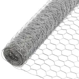 Hexagonal Poultry Netting Galvanized Chicken Wire Mesh,Light Weight Wire Mesh for Handwork Projects,Art use