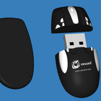 Clé USB 3D unique en forme de souris PC, logo OEM personnalisé, 8, 16, 32, 64 Go