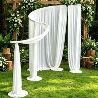Support métallique incurvé en forme de S, support de décoration pour mariage et événements, cadre de décoration suspendu pour scène