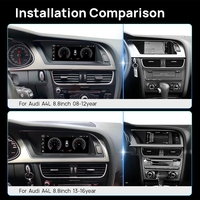 Autoradio Android 14 8,8 pouces pour Audi A4 A4L B8 2008 - 2016, autoradio avec WIFI 4G SIM BT, écran multimédia Carplay avec GPS