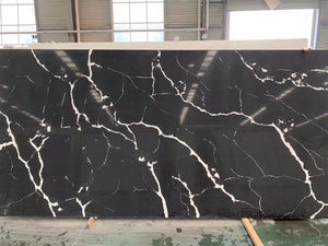 BOTON STONE controsoffitti moderni in quarzo Calacatta <span class=keywords><strong>nero</strong></span> lucido in pietra artificiale per cucine - Product Image 5