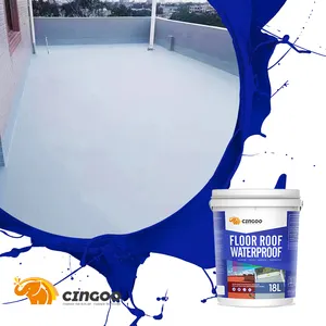 CINGOO地板屋顶液体防水漆橡胶屋顶防水涂料