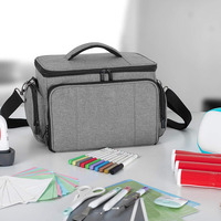 Sac de transport portable à double couche pour accessoires de cricket, sac de rangement de voyage pour presse à tasses Cricut