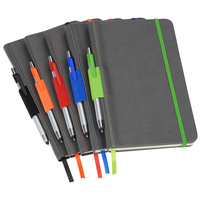 FOCUS Luxury Business Notebook-Umwelt freundlicher PU-Leder-Hardcover-Planer Benutzer definierter Logo-Druck Siebdruck Werbe
