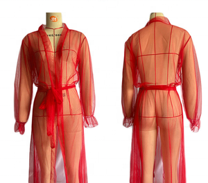 Robe de lingerie sexy transparente pour femmes matures SFY2225, style babydoll, mince - Product Image 4