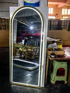 Ensemble de salon moderne et durable en cuir avec chariot, fauteuil de barbier, miroir et lit de lavage pour salon de coiffure - Product Image 6