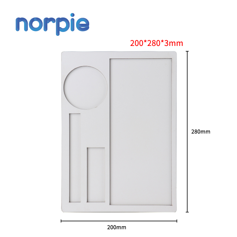 Norpie 200x280x3 мм MDF Печатный сублимационный пустой поднос для еды, рулонные подносы, поднос для дыма