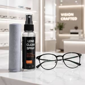 Kit de nettoyage de vitres et de lentilles 2-en-1 Bestclean, anti-buée, 30 ml, flacon en plastique inodore, chiffon en microfibre personnalisable, option logo - Product Image 4