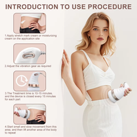 Tragbares Handmassagegerät zur Muskelentspannung, Cellulite-Reduktion, Fettverbrennung und Schlankheitsförderung mit Vibrationsmassage