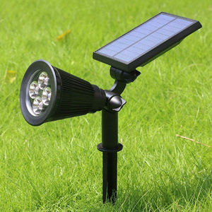 Panel Solar Powered Mini Lamp Kit 2 Brillo Impermeable Jardín doméstico Paisaje al aire libre Césped Luz - Product Image 2