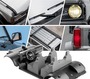 EAZYRC <span class=keywords><strong>Bronx</strong></span> 4WD Mini Crawler 1 18 RTR con Bodyshell duro e luci LED giocattolo telecomandato per gli appassionati di fuoristrada - Product Image 3