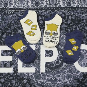 Crazy Men-calcetines tobilleros de algodón con dibujos animados, divertidos, Anime, Simpson, venta al por mayor, novedad - Product Image 1