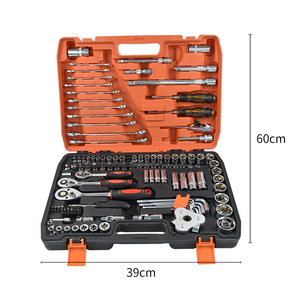ZHCY 121 Piece Socket Wrench Set 1/2 In Chrome Vanadium Steel Combination Wrenches Auto Repair <b>Tool</b> Kit - Product Image 2
