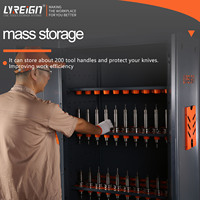 LYREIGN HSK63-120CAP Armoire et support de rangement OEM pour porte-outils CNC, capacité 2000 kg, design moderne, système de verrouillage pour machinistes
