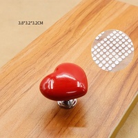 Bouton de chasse d'eau créatif en forme de cœur, interrupteur de réservoir d'eau coloré à pousser à la main pour accessoires de salle de bain de salon de manucure