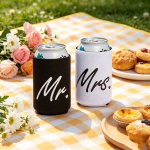 Custom Logo 12oz Neoprene Can Cooler Insulated <b>Beer</b> Sleeve for Wine Bottle Holder Wedding Party Favor - Product Image 2