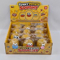 Jouet sensoriel anti-stress TPR en forme de pomme de terre à bouche large, jouet à presser ASMR, drôle, moche et mignon, idéal pour les cadeaux de fête