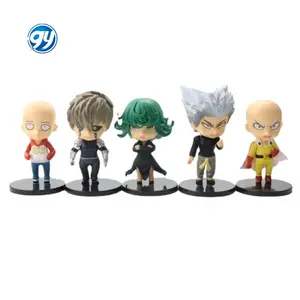 5 buah/set One Punch Man Saitama Sensei PVC tokoh aksi Genos Devil transformasi Model koleksi mainan hadiah ulang tahun