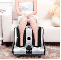 Masseur électrique pour pieds et mollets, chauffant, avec massage Shiatsu par pétrissage et roulement, appareil de spa pour jambes et pieds à domicile avec minuterie intelligente