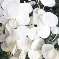 Fleurs et plantes séchées en gros : Eucalyptus séché, feuilles de pomme, tige unique, écorchées, pour décoration de mariage