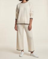 Ensemble de vêtements de maison pour femmes en deux pièces, pull en tricot à manches longues, couleur unie, pantalon doux, coupe ample, chaud, décontracté, taille oversize