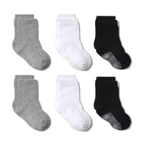Chaussettes Jacquard Antidérapantes à Pois en Caoutchouc pour Enfants de 1 à 3 Ans, Col Rond, Collection Printemps-Été, Vente Chaude en Usine, En Stock