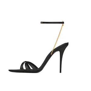 Latest Hot High Heel Sexy Sandals Wholesale Ladies Heel Party For Women Ankle Strap Shoes