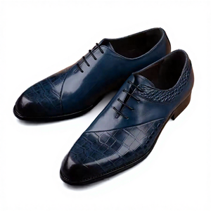 รองเท้าชุดเดรสทางการของผู้ชายดีไซน์ใหม่รองเท้าหนังแท้แบบผูกเชือกรองเท้าออกซ์ฟอร์ดสำหรับธุรกิจงานแต่งงา<span class=keywords><strong>น</strong></span>ดีไซ<span class=keywords><strong>น</strong></span>์ใหม่ - Product Image 3