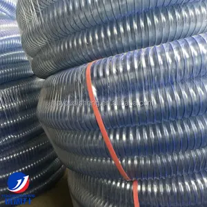 3 inch reinforced pu industry dust transportation steel wire hose