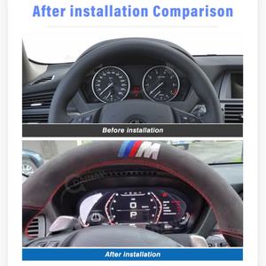 แผงหน้าปัดดิจิตอลสำหรับรถยนต์ BMW X5 E70 ปี 2007-2013 หน้าจอแนวตั้ง พร้อมมาตรวัดความเร็ว - Product Image 2