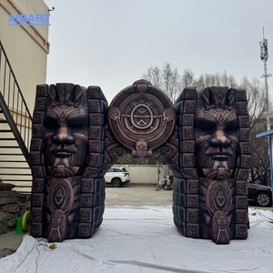 Vòm đá bơm hơi cao 4M cho trang trí sân khấu Nhà Hát theo chủ đề cổ xưa, hoạt động kinh doanh thị trường vòm bơm hơi - Product Image 1