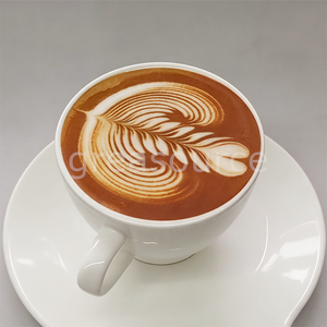 จานรองแก้วกาแฟลาเต้อาร์ต รุ่นพลาสติก ลายหัวใจ เป็นมิตรกับสิ่งแวดล้อม สำหรับจัดแสดงในร้านกาแฟ ถ่ายภาพอาหาร ใช้ในครัว - Product Image 4