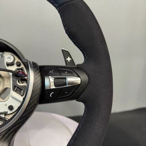 Volant sport en cuir noir personnalisé pour BMW F10 F20 F30 E60 E90 E92 F11F22 F30 F35 F31E70 E71F15 F16 M5 M3 M4 - Product Image 5