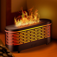 Diffuseur d'humidificateur de flamme de feu de simulation de lumière colorée avec synchronisation
