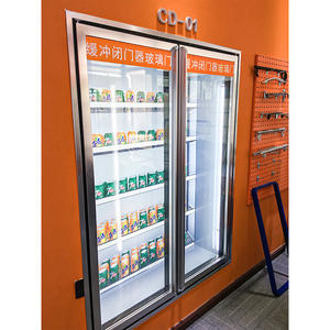 상업용 콜라 쿨러 직립 디스플레이 냉장고 강화 6 유리 도어 디스플레이 냉동고 - Product Image 6