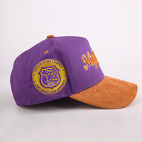 Gorra de Béisbol Personalizada con Logotipo Bordado en 3D de Alta Calidad, Estilo Urbano, 5 Paneles, Visera de Gamuza, Cierre a Presión para Hombre