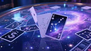 นิยายวิทยาศาสตร์สไตล์ดวงดาวบนท้องฟ้าที่โรแมนติกไพ่โป๊กเกอร์พราวสำหรับการ์ดเกมโอกาสที่กำหนดเอง - Product Image 6