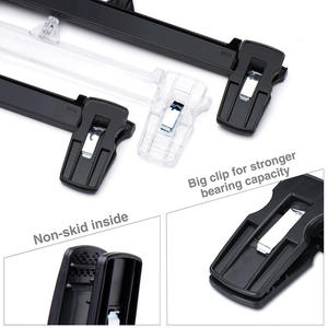 Custom Logo PS Plastic Baby Clothes Kids Pants <strong>Hanger</strong> With <strong>Clips</strong> - Product Image 4