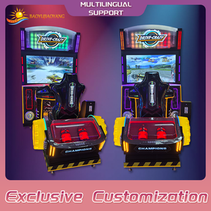 Machine <span class=keywords><strong>de</strong></span> jeu d'arcade <span class=keywords><strong>de</strong></span> course ultra-rapide 55 pouces, écran 4K UHD, <span class=keywords><strong>volant</strong></span> à retour <span class=keywords><strong>de</strong></span> force, siège à mouvement, directement <span class=keywords><strong>de</strong></span> l'usine - Product Image 5