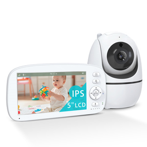 Nouveau produit tendance 2026 : <span class=keywords><strong>Babyphone</strong></span> intelligent sans fil 300m avec caméra, batterie 5000mAh et mode VOX pour bébé et enfant - Product Image 1